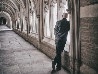 truth about God relates to us man in church image