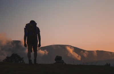 sin discourage fight battle perseverance guy hiking image
