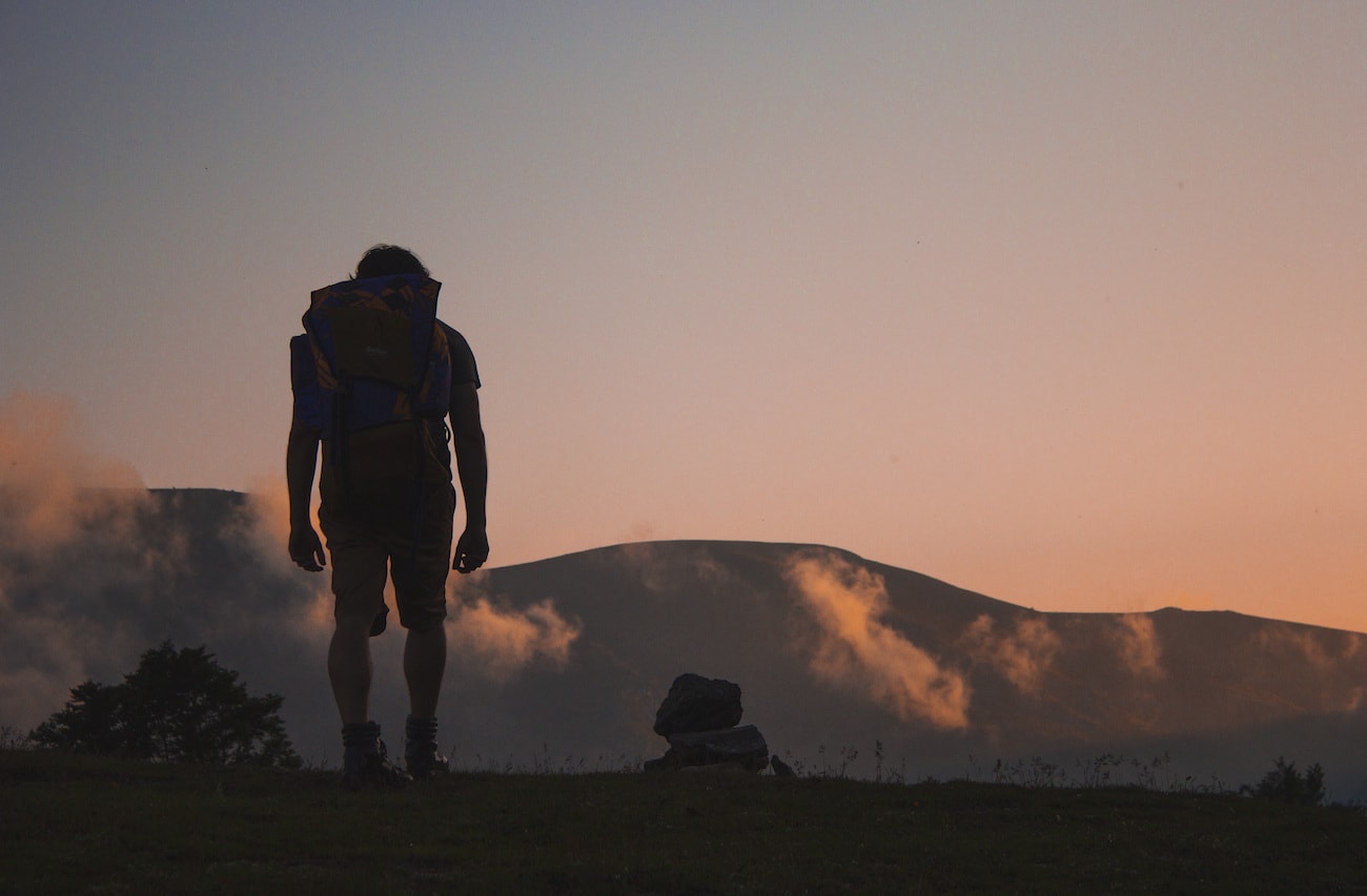 sin discourage fight battle perseverance guy hiking image