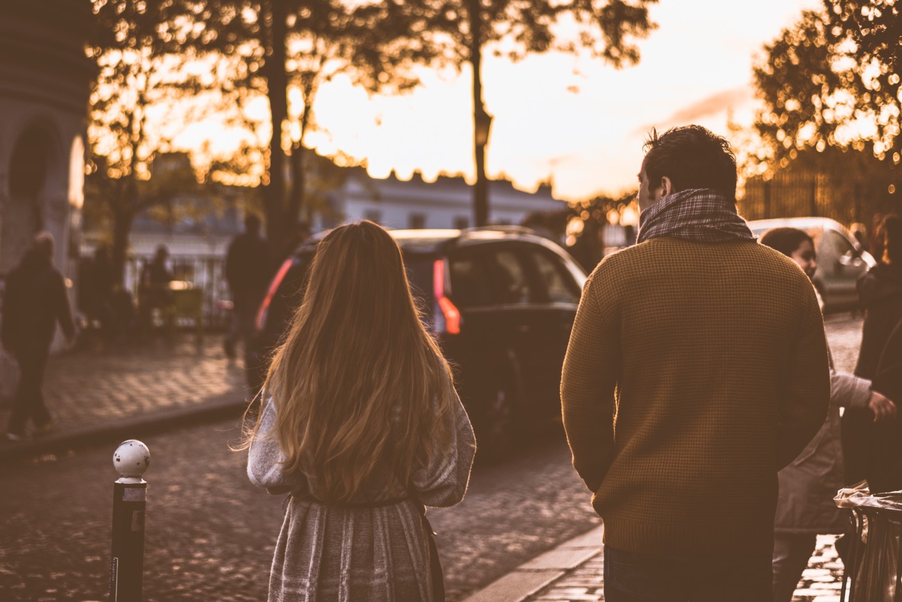 evangelism post election guy girl walking talking image