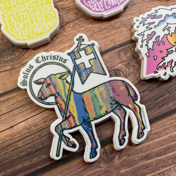 Solus Christus Sticker