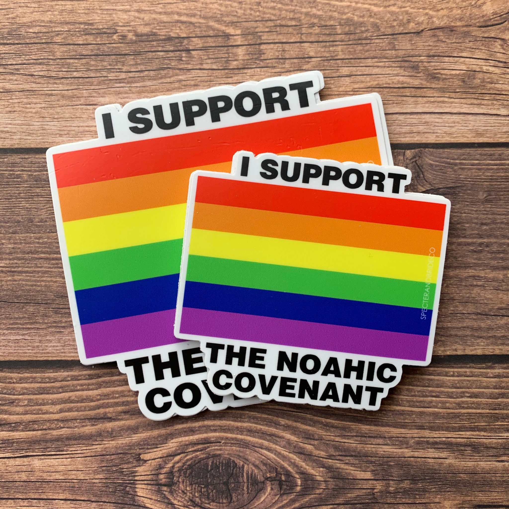 Noahic Covenant Rainbow Sticker - Image 2