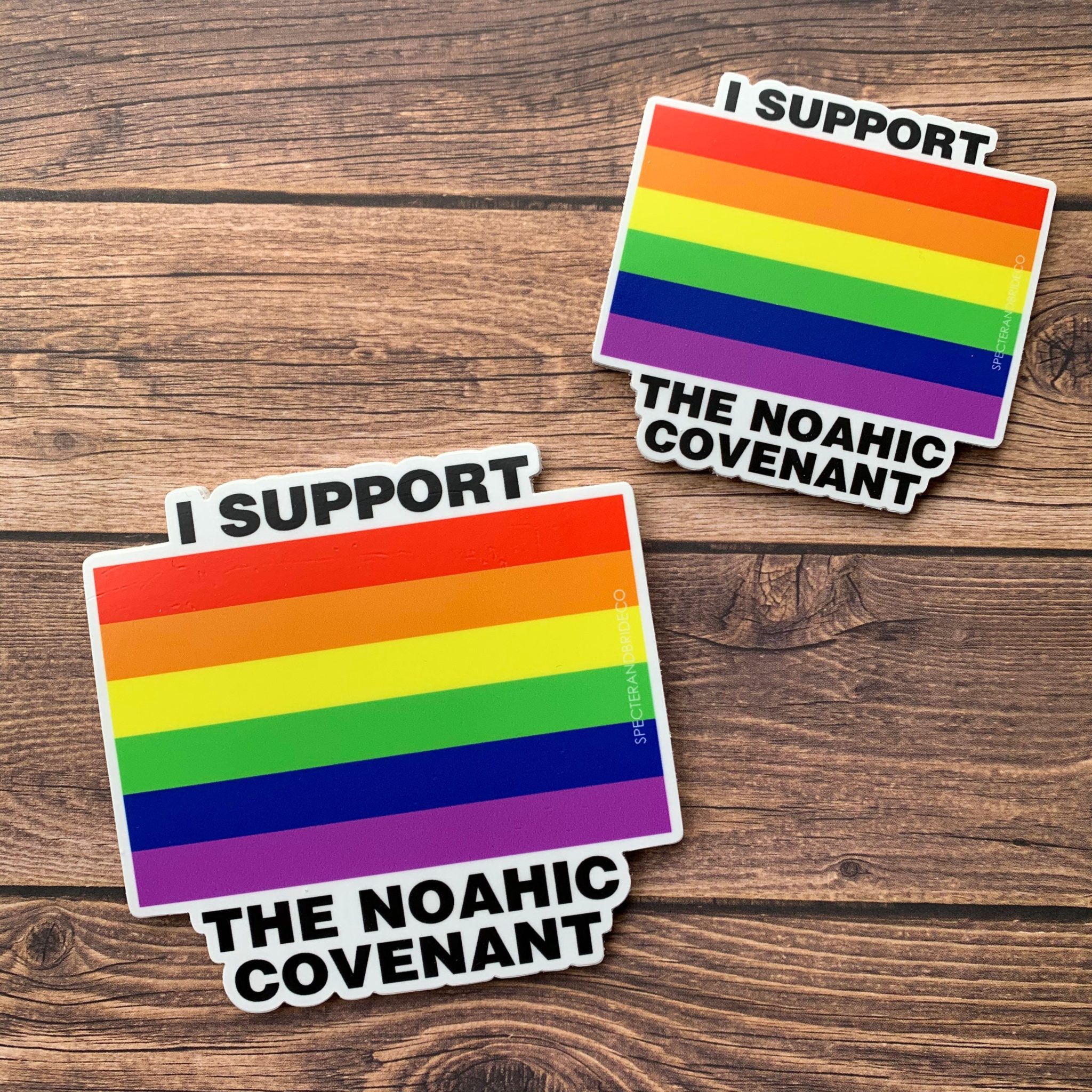 Noahic Covenant Rainbow Sticker - Image 3