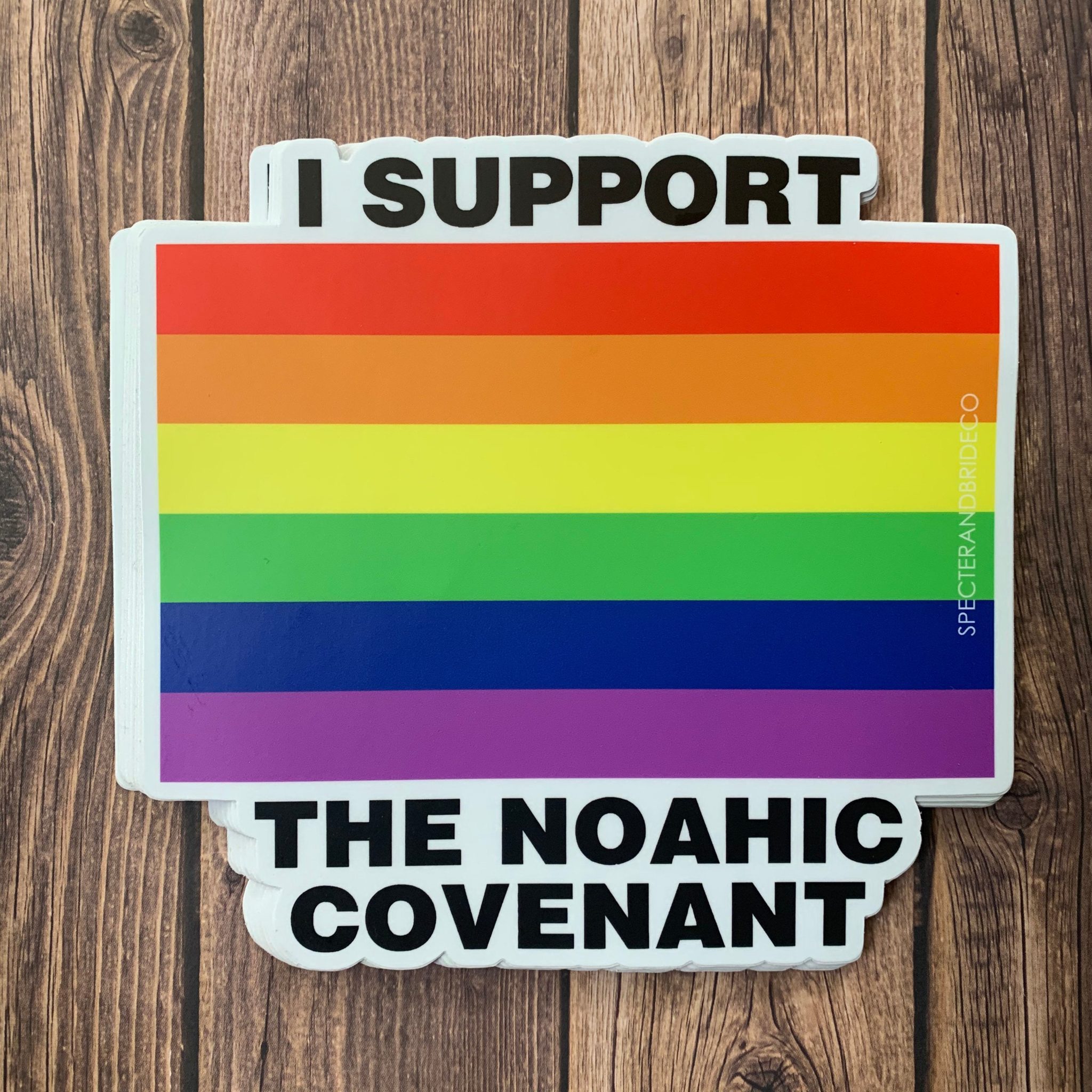 Noahic Covenant Rainbow Sticker - Image 5